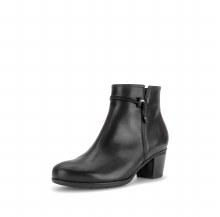 Additional picture of 8029 Black Leather Ankle Boot