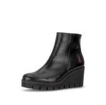 Additional picture of 8045 Black Leather Wedge