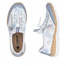 Additional picture of N42K6 Blue Multi Slip On 5 UK