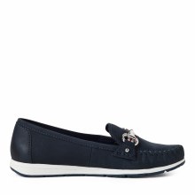 Additional picture of 24601 Navy Nubuck Moccasin 7 U