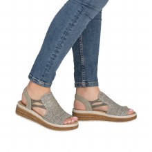 Additional picture of 62741 Green Woven Wedge