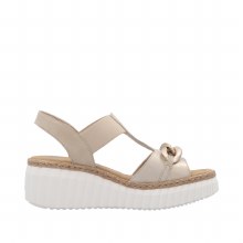 Additional picture of 69158 Chain Cream Wedge 4 UK /