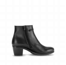 Additional picture of 8029 Black Leather Ankle Boot