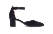Additional picture of 81.340 Block Heel Navy Suede 4