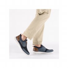 Additional picture of B9643 Navy Casual Slip On 7 UK