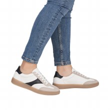 Additional picture of D2C01 White/Black Trainer 4 UK