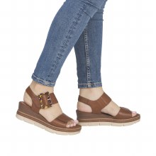 Additional picture of D2L53 Brown Wedge 4 UK / 37 EU