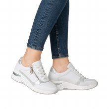 Additional picture of N9301 White Wedge Trainer 4 UK