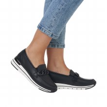 Additional picture of R6711 Black Loafer 4 UK / 37 E