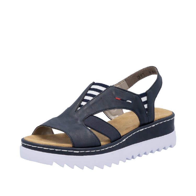 V44Y5 Navy Low Wedge