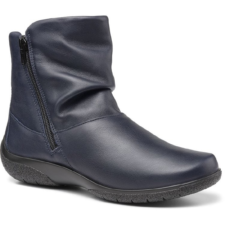 Whisper Navy Leather Boot 4 UK