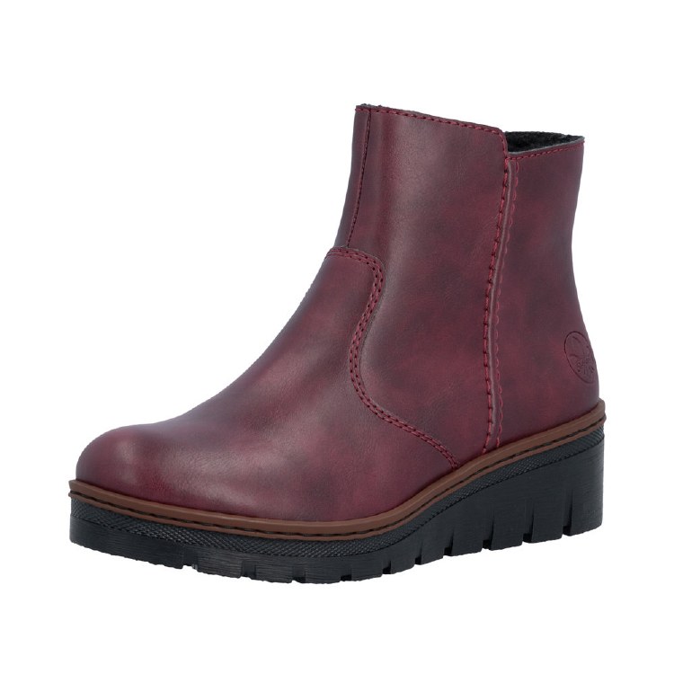 X9165 Burgundy Wedge