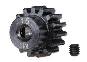 TRX 6487R 15T 1.0MP 5mm SHAFT PINION