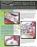 BMF 126 WHITE DECAL FILM SHEET