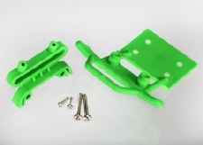 TRX 3621A FRONT BUMPER & MOUNT GREEN