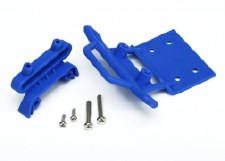 TRX 3621X FRONT BUMPER & MOUNT BLUE