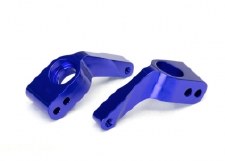 TRX 3652A ALUM STUB AXLE CARRIERS BLUE