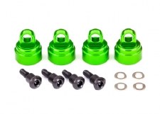 TRX 3767G ALUM SHOCK CAPS GREEN