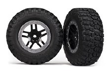 TRX 5883 TIRES & WHEELS BLACK SATIN