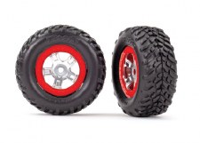 TRX 7073A SCT RED BEADLOCK T & W