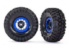 TRX 8182 TIRES & WHEELS BLUE BEADLOCK