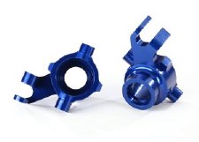 TRX 8937X ALUM STEERING BLOCKS BLUE