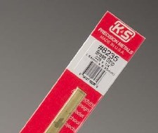 K+S 8235 .025x1/4" BRASS STRIP