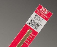 K+S 8240 .032x1/4 BRASS STRIP