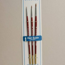 ABS 58A RED SABLE BRUSHES (3)