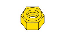 WOO H882 0-80 HEX NUTS