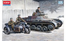 ACY 13556 PANZER 1B & MOTORCYCLE