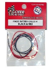 GOF 16201 BATTERY CABLES #1 RED & BLACK