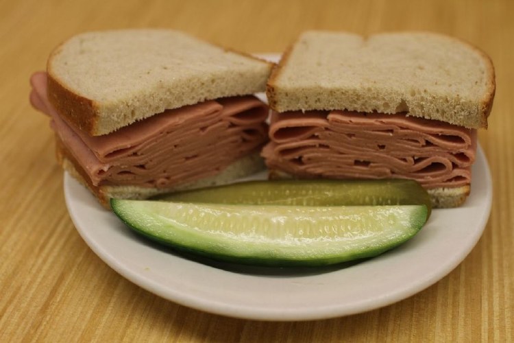 Bologna Sandwich Large Bubbies Market and Deli
