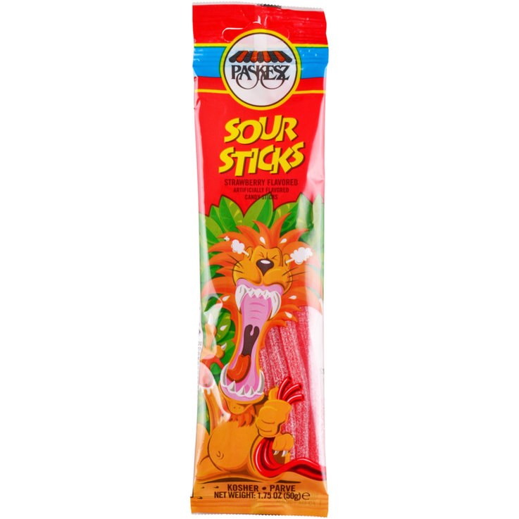 Paskesz Strawberry Sour Sticks