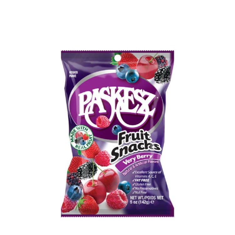 Paskez Fruit Snacks Very Berry