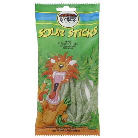 Paskez Sour Sticks Green Apple