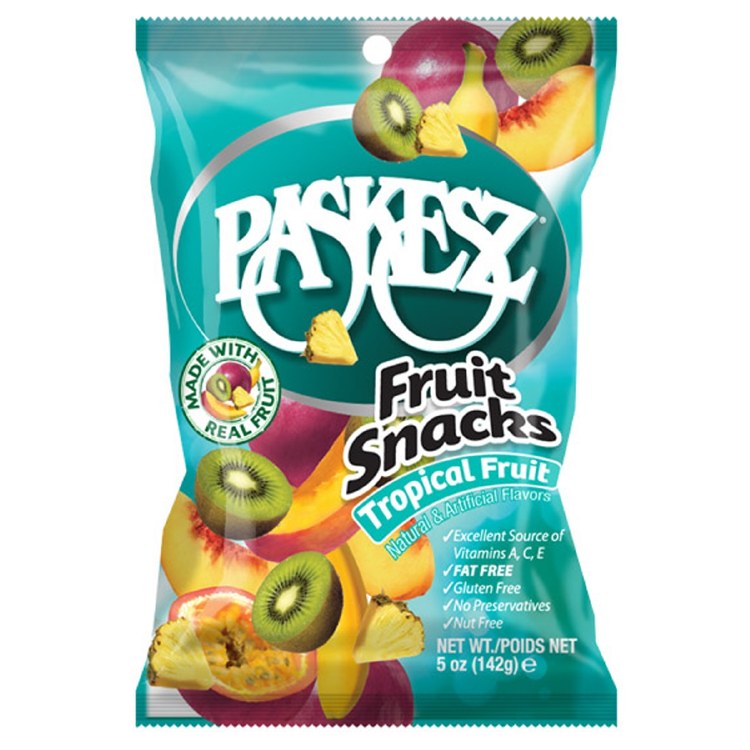 Paskez Fruit Snacks Tropical