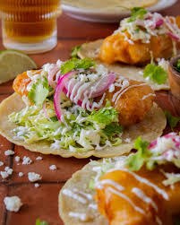 Beer Battered Cod Fish Taco