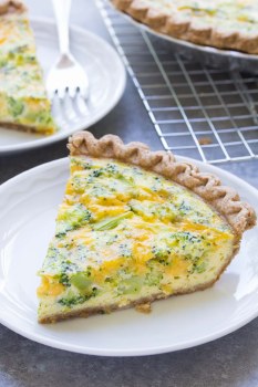 Broccoli & Cheese Quiche