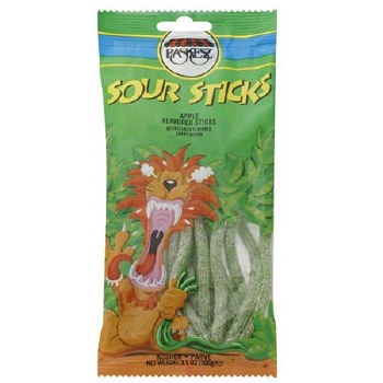 Paskez Sour Sticks Green Apple