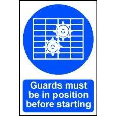 0102 GUARDS MUST BE IN POSITION BEFORE STARTING X 1