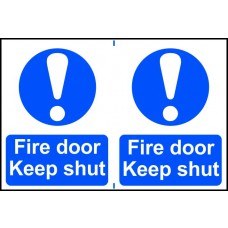 0150 FIRE DOOR KEEP SHUT X 2