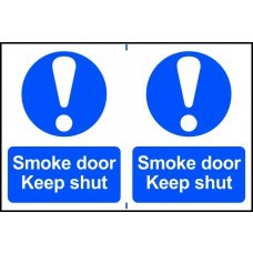 0154 SMOKE DOOR KEEP SHUT X 2