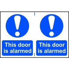 0355 THIS DOOR IS ALARMED X 2