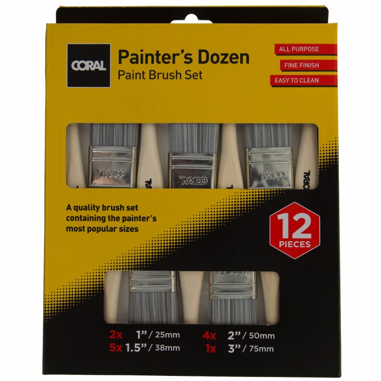 PAINTERS DOZEN 12 PIECE PAINT BRUSH SET