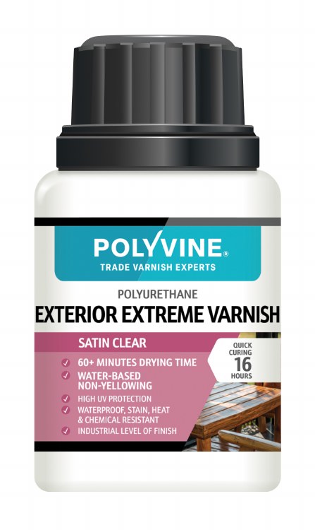 POLYVINE EXTERIOR EXTREME VARNISH SATIN CLEAR 100ML