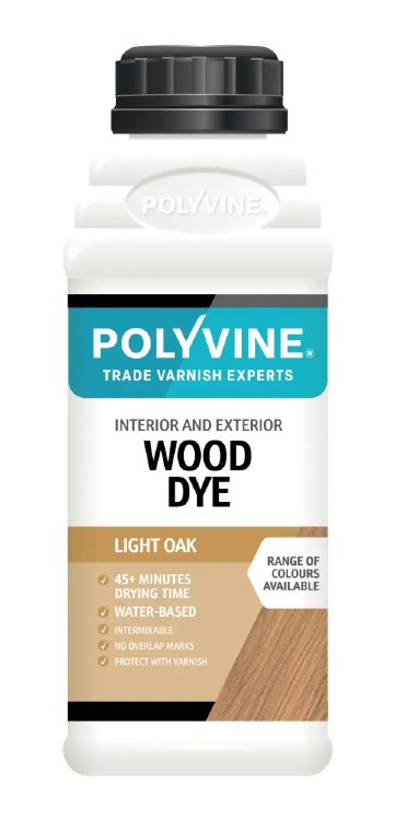 POLYVINE WOOD DYE LIGHT OAK 100ML