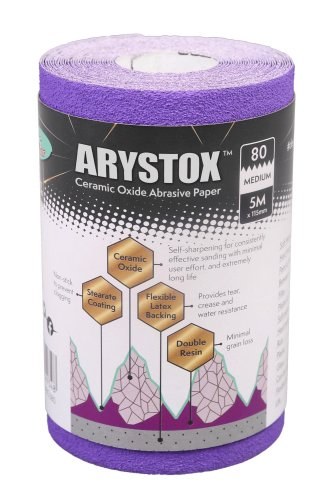 AXUS ARYSTOX CERAMIC OXIDE ABRASIVE GRIT 80 / MEDIUM 5M