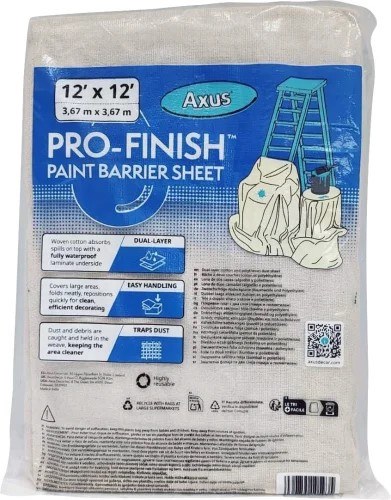 AXUS PRO-FINISH PAINT BARRIER SHEET 12 X 12