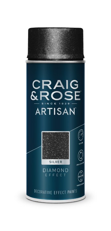 ARTISAN SPRAY 400ML SILVER DIAMOND EFFECT SPRAY